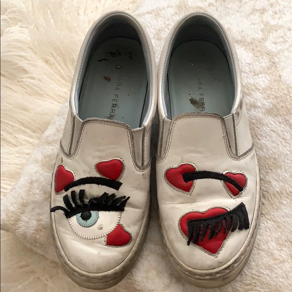 Chiara ferragni slip ons size 6